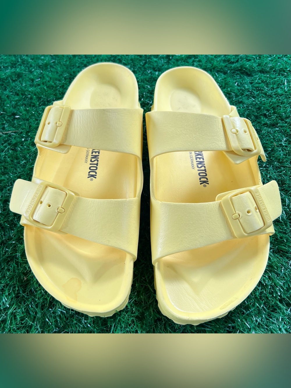 Birkenstock Arizona EVA Popcorn Yellow Sandals 40